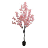 Garvee Künstlicher Kirschblütenbaum 180cm Rosa Mit Stabilem Zementtopf Für Zuhause & Büro - 