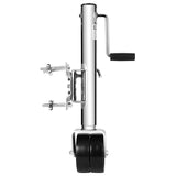 Garvee Bootstrailer Wagenheber 1500 lbs, 6 Zoll Doppellaufräder, 13 Zoll Hub, Schwerlast Stahl, Verzinkt, Schwenkbar Für Boot, Wohnmobil, Anhänger