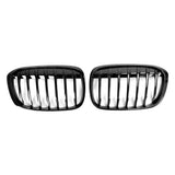 Garvee Front Grill Grille Für X1 F48 F49 2016-2018, Single Slat, ABS Kunststoff, Schwarz, Auto Styling