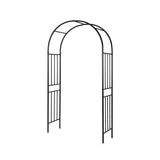 Garvee Gartenbogen Metall Robuster Stahl Pulverbeschichtet Mit 8 Erdankern Für Garten & Terrasse Hochzeitsparty - Schwarz