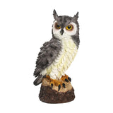 Garvee Resin Garten Eulenfigur 7 Zoll Realistisch Wetterfest Patio Büro Dekor - Wie gezeigt