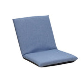 Garvee Bodenstuhl Verstellbar, 6 Positionen, Gepolstert, Faltbar, Leinenbezug, Für Gaming & Meditation - Blau