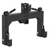 Garvee 3-Punkt Schnellkupplung für Traktor, 1361 kg Tragkraft mit 50,8 mm Aufnahme, 5-fach Verstellbarer Dreipunktadapter für Anhänger und Anbaugeräte, Schwarz - Schwarz
