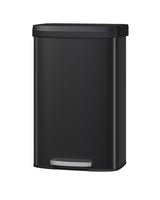 Garvee Metall-Mülltonne 80L Mit Deckel, Rostfrei, Soft-Close, Ergonomischer Griff, Schwarz Für Küche & Büro, Kompakt & Langlebig - Schwarz