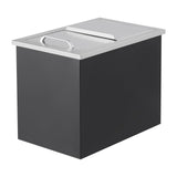 Garvee Drop-In Eisbehälter 28QT Edelstahl Mit 24h Isolierung Und Abfluss-System Für Outdoor-Bar Und Partys Großes Fassungsvermögen - weiß