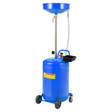 Garvee Ölauffangwagen 76 L, pneumatisches Ölablassgerät 97–165 cm höhenverstellbar mit 38-cm-Trichter, Blau - Blau