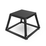 Garvee 12 Zoll Plyometric Jump Box Aus Stahl Für Heimtraining, 18x18x12 Zoll, Schwarz, Rutschfeste Plattform, Stabil - Schwarz