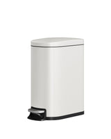 Garvee 13 gal / 50 L Metall Küchenmülleimer Mit Deckel, Rostfrei, Soft-Close, Für Enge Küchenräume, Weiß, Schlank, Mit Griff - Weiß