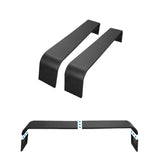 Garvee 2er-Set abnehmbare Schutzbleche aus geriffeltem Stahl für Straßenanhänger 33-38cm, Grau