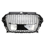 Garvee Frontstoßstange Kühlergrill Honeycomb Design Für A3 S3 2013-2015 Robustes Material Schwarz