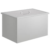 Garvee Edelstahl Eisbehälter 50 QT Isoliert & Hygienisch Für BBQ Inseln & Outdoor Küchen Silber - 