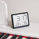 Garvee Digitaler LED Wecker Mit Magnet, Temperaturanzeige, Küchentimer, Kunststoff, Tischuhr, Schwarz Für Büro & Schlafzimmer - Schwarz