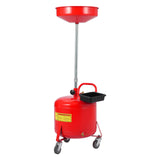 Garvee Ölauffangwagen 30 L, pneumatisches Ölablassgerät 71–157 cm höhenverstellbar mit 38-cm-Trichter & Handschuhen, Rot - Rot