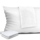 Garvee 4er-Set Kissenbezüge Aus 100% Ägyptischer Baumwolle, Reißverschluss, Allergenschutz, Queen, Atmungsaktiv, Langlebig, Schlafzimmer