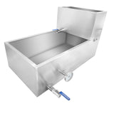 Garvee Ahornsirup Verdampferpfanne 30x16x19 Zoll Edelstahl 304, 21 Gallonen, 2 Ventile, Thermometer Für Heim & Outdoor