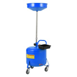 Garvee Ölauffangwagen 30 L, pneumatisches Ölablassgerät 71–157 cm höhenverstellbar mit 38-cm-Trichter, Blau - Blau