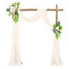 Garvee Wedding Arch Tüll 2m x 18m Drapierung Stoff Mesh Vorhang Weiß Für Hochzeit Baby Shower Party Dekoration