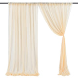 Garvee Hintergrundvorhang Abnehmbare Fotografie-Vorhänge Für Bühne Hochzeit Party 1,5 m x 2,4 m Champagner - Wie gezeigt