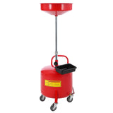 Garvee 8 Gallon Abfallöl-Auffangbehälter Mit Werkzeugkasten Und Rädern Für Werkstatt Und Heimgebrauch, Stahl, Höhenverstellbar, Tragbar, Pneumatisch