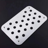 Garvee Antirutsch Pedal Schutz Auto Aluminium Universal 300x200x4mm Silber für Auto LKW SUV