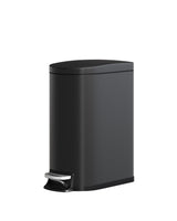 Garvee 13 Gal / 50 L Metall Küchenmülleimer Mit Deckel, Soft-Close, Pedal, Schwarz, Schlank Für Enge Küchenräume - Schwarz