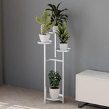 Garvee Pflanzenregal Eck-Blumenständer Mehrschichtiges Metall Für Wohnzimmer Und Schlafzimmer Platzsparend Schwarz - schwarz