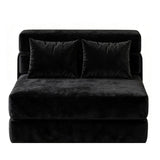 Garvee Klappbares Schlafsofa 2-in-1 Mit Kissen, Corduroy Stoff, Hochdichter Schaum Für Wohnzimmer & Schlafzimmer, Platzsparend, Grau - 