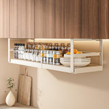 Garvee Erweiterbares Unterbau-Regal – Verstellbar, Metall, Stabil, Für Küche & Büro (45-63 cm), Weiß - Weiß