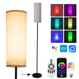 Garvee Stehlampe Wohnzimmer RGBCW LED Dimmbar Mit Fernbedienung & APP 167cm Schwarz