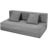 Garvee Faltbares Sofa Bett Mit Kissen, Memory-Schaum, Ergonomisch, Vielseitig Für Wohnzimmer & Büro, 80x60x6 Zoll, Grau