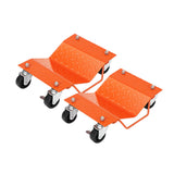 Garvee Auto-Rad Dolly Set 2 Stück – V-förmige Plattform, 1500 lbs pro Dolly, Orange - Orange