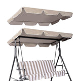Garvee Schaukelstuhl Dach Ersatz 3-4 Sitzer, Wasserdicht, Winddicht, Reißfest, Für Garten & Veranda - Beige