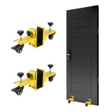 Garvee 2-Teiliges Türinstallationsset Für 0-1,89 Zoll Dicke Türen, 800 LBS Tragkraft, Q235 Stahl, Gelb, Gewerblich & Wohnbereich - Gelb