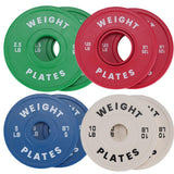 Garvee Fractional Gewichtscheiben Set 1.25-37.5LB Gummiüberzug & Stahl Für Heim- Und Fitnessstudio Standard 2" Farbcode - Wie gezeigt
