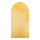 Garvee 6FT Spandex Hochzeitsbogen Abdeckung - Doppelseitig, Elastisch, Gold Silber - Party Baby Shower Fotografie - Gold