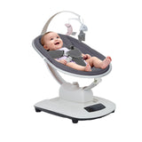 Garvee Babyschaukel Mit 5 Bewegungen, 3 Schaukelmodi, Weich, Mit Sicherheitsgurt, Für Zuhause - Dunkelgrau