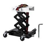Garvee Heavy-Duty Getriebeheber 450 lbs – Höhenverstellbar, Stahl, Sicherheitsverriegelung, Breite Basis für Werkstatt & Garage, Schwarz - Schwarz