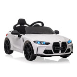 Garvee 12V BMW M4 Kinder Elektroauto – Weiß, Fernbedienung, Musik, Für 3–8 Jahre - Weiß
