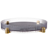 Garvee Drehteller Organizer Drehbarer Kosmetik Organizer 360° Küchen Gewürzhalter Klar 28x28x4,7cm - Wie gezeigt