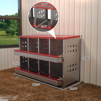 Garvee Metall-Nistkasten – Wasserdichter Hühnerstall mit 10 Fächern, Ideal für den Außenbereich