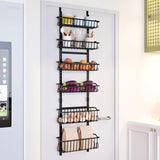 Garvee Organizador de Despensa 6 Niveles Metall Robust Schmal Türregal Platzsparend Für Küche