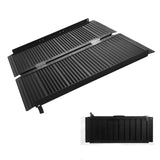 Garvee Tragbare Rollstuhlrampe 91 cm, Faltbare Aluminium Auffahrrampe mit Rutschfester Oberfläche, Bis 363 kg Tragkraft, für Zuhause & Reisen, Schwarz - Schwarz