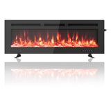 Garvee Ultraflacher Elektrokamin – Wand-/Einbau, 1800W, 12 Farben, Timer, Fernbedienung, ETL, Modernes Design