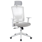 Garvee Bürostuhl Mesh Weiß, Ergonomisch, Höhenverstellbar, Drehbar, Für Büro & Homeoffice - Weiß