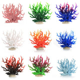 Garvee Aquarium-Deko aus weichem TPC-Silikon, künstliche Korallen und Meerespflanzen als Versteck, pflegeleicht für Süß- & Salzwasserbecken - Rosa & Weiß