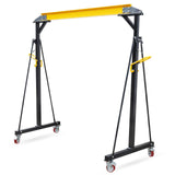Garvee Verstellbarer Portalkran mit dreieckiger Basis für den Motorenheber in Werkstätten 246-358cm Gelb