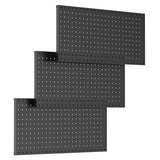 Garvee 3-Teiliges Metall-Lochwand-Set 12x24" Wandmontage Stahl Pulverbeschichtet Kratzfest Werkstatt Küche - 