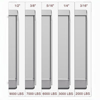 Garvee Skid-Steer-Anbauplatte 46"x18,5" – Stahl, 5/16" dick für Minibagger & Landwirtschaft