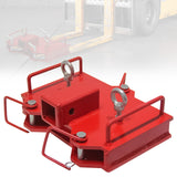 Garvee Gabelstapler-Anhängerkupplung, 5,1 cm / 2 Zoll, für Gabeln bis 14 cm, Klasse III/IV, Stahl, Rostbeständig, Schnellmontage, Rot