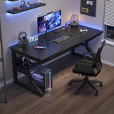 Garvee 31" Kleiner Computertisch Mit Kopfhörerhaken Für Home Office Und Schlafzimmer, Stabil & Langlebig, Kompakt, Hochwertiges Holz & Stahl - Schwarz